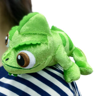green chameleon plush toy shoulder buddy new 01