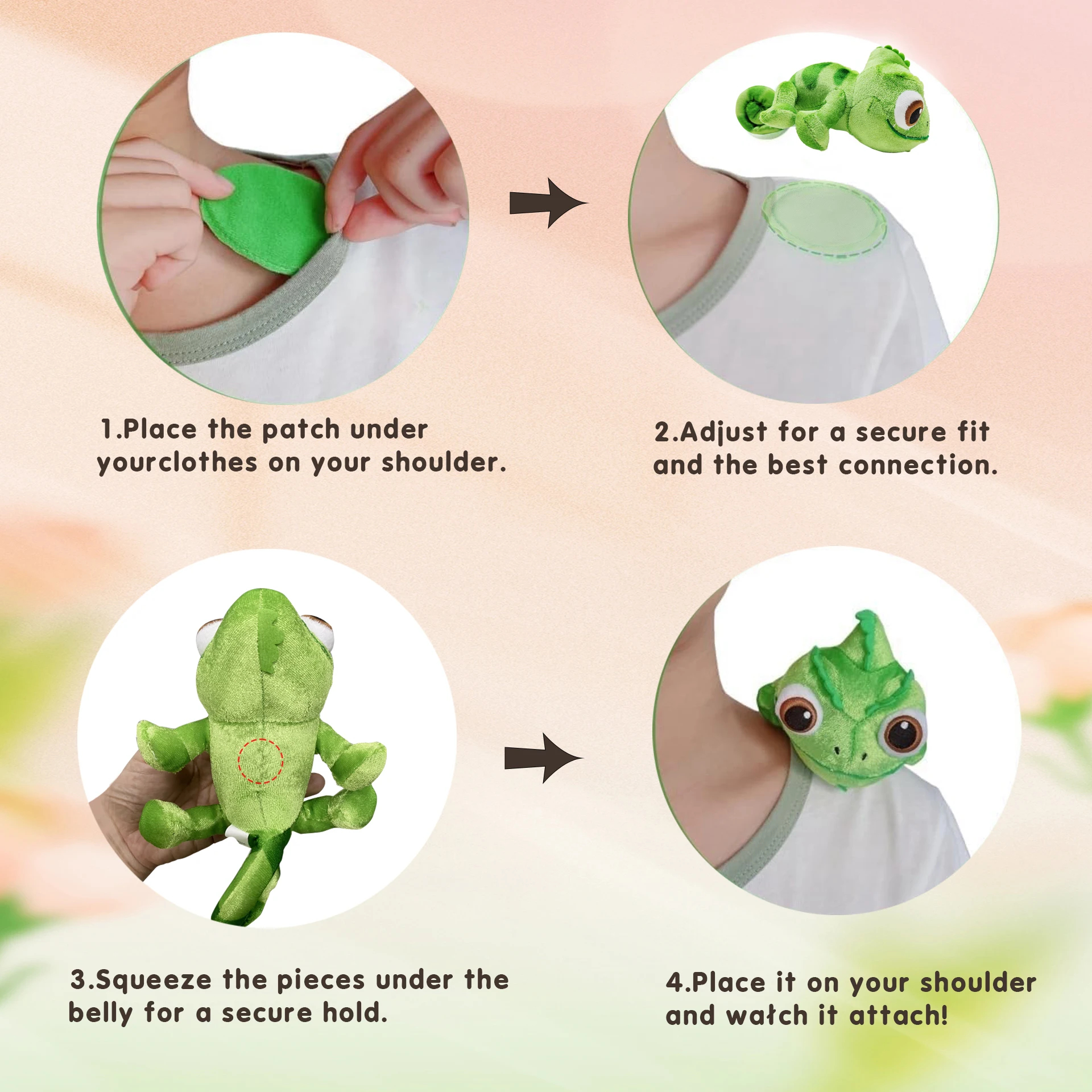 green-chameleon-plush-toy-shoulder-buddy-new-03 green chameleon plush toy shoulder buddy new 03