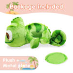 green chameleon plush toy shoulder buddy new 05
