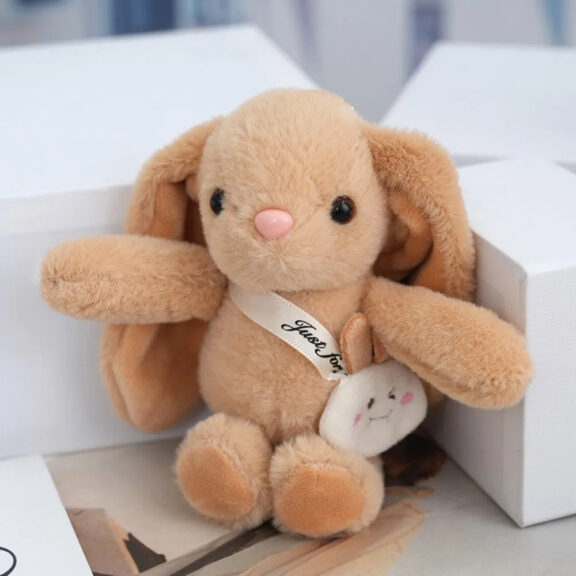 15cm rabbit fur bunny keychain bag charm 14
