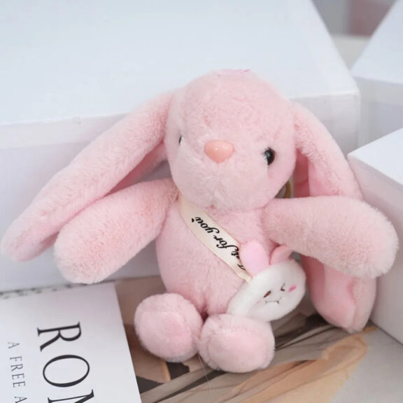 15cm rabbit fur bunny keychain bag charm 15