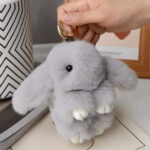 15cm Rabbit Fur Bunny Keychain Bag Charm