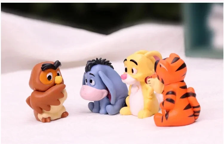 honey bear figure set owl donkey tiger and rabbit group