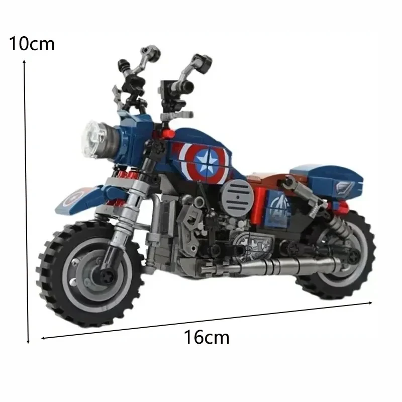 Shield Rider Motorcycle Building Blocks on display shelf