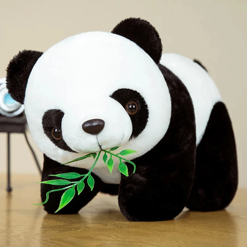 baby panda plush doll no bamboo style