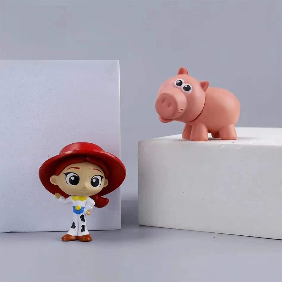 toy chest crew figure set cowgirl and pig figures